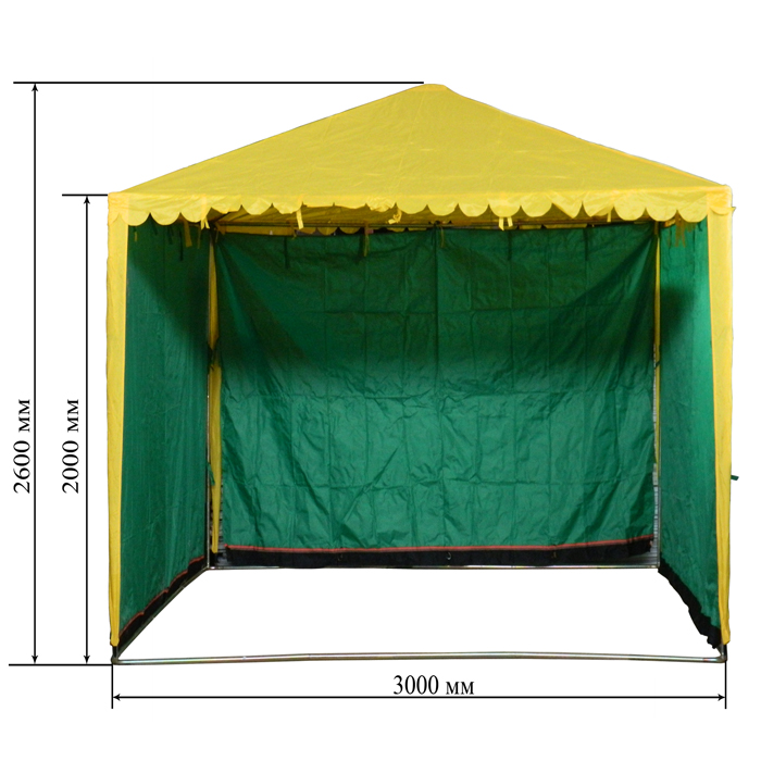 Палатка для уличной торговли. 9. 9. 5 x 1. Палатка 145х205х100см bestway кулдом-2.